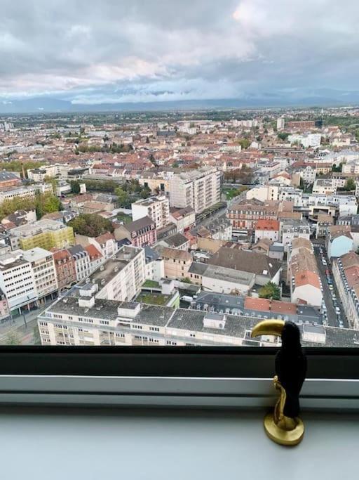 Grand Appartement 2 Chambres 5 Pers Max, Vue Panoramique Avec Parking Mulhouse Eksteriør bilde